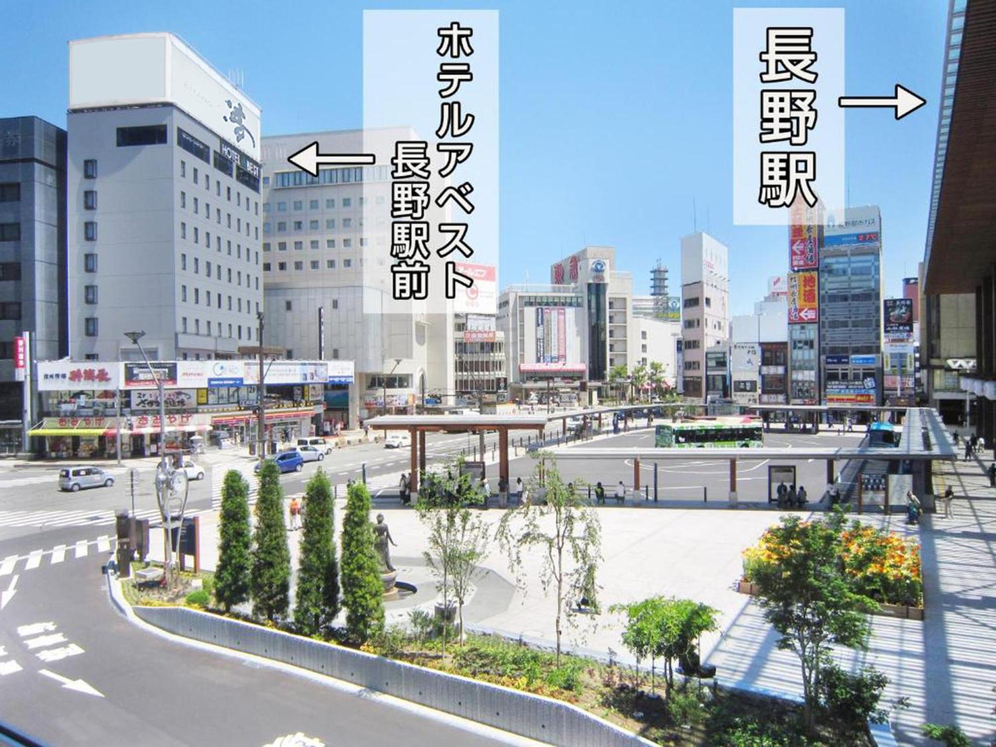 Hotel Abest Nagano Ekimae Exterior foto